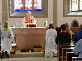 Palmsontag in St. Crescentius - Beginn der Heiligen Woche (Foto: Karl-Franz Thiede)